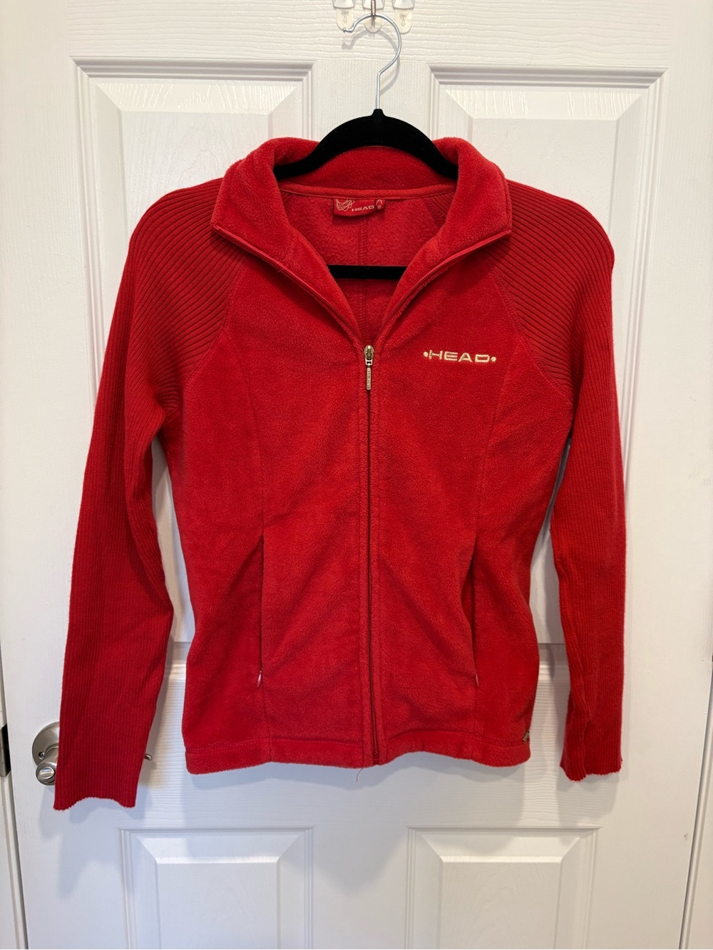 Head Red Zip-Up Fleece with Gold Logo #1060